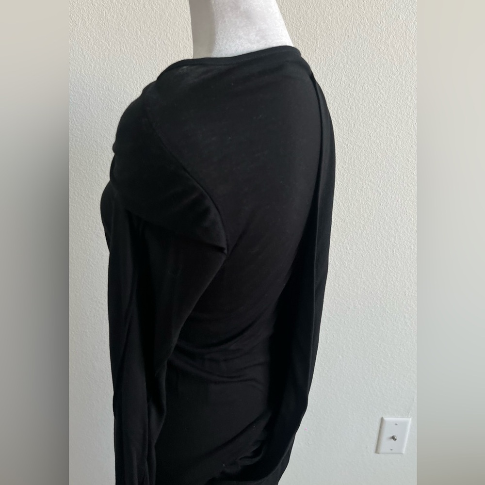Ann Demeulemeester Black Wool blend Long Sleeve Dress - Picture 13 of 15